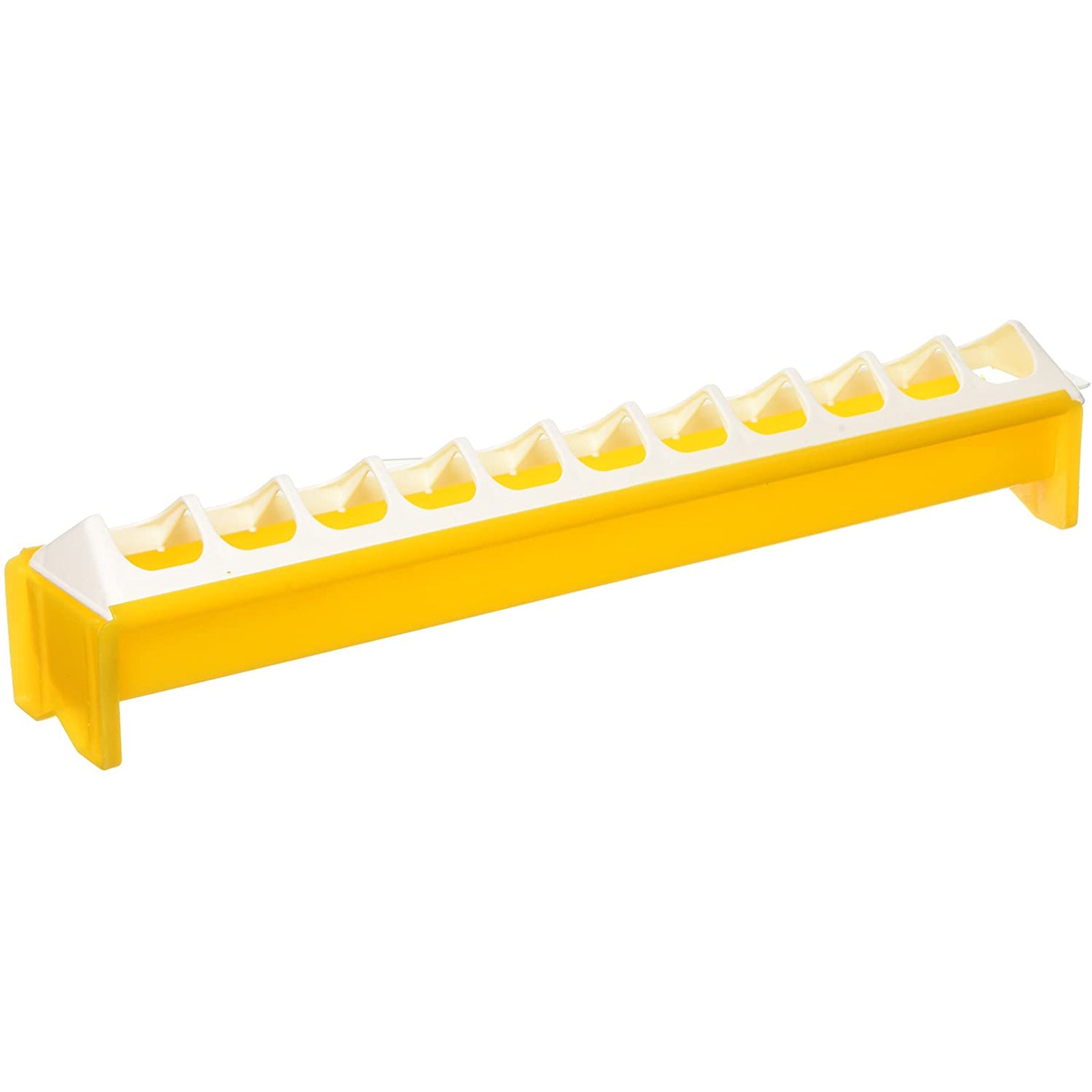 Mangiatoia a barretta da terra per pulcini, polli e galline