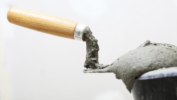 Secchio da muratore per calcestruzzo in plastica resistente con manico