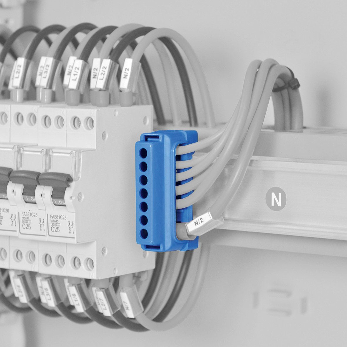 Morsettiere di ripartizione unipolari, per collegamento cavi elettrici