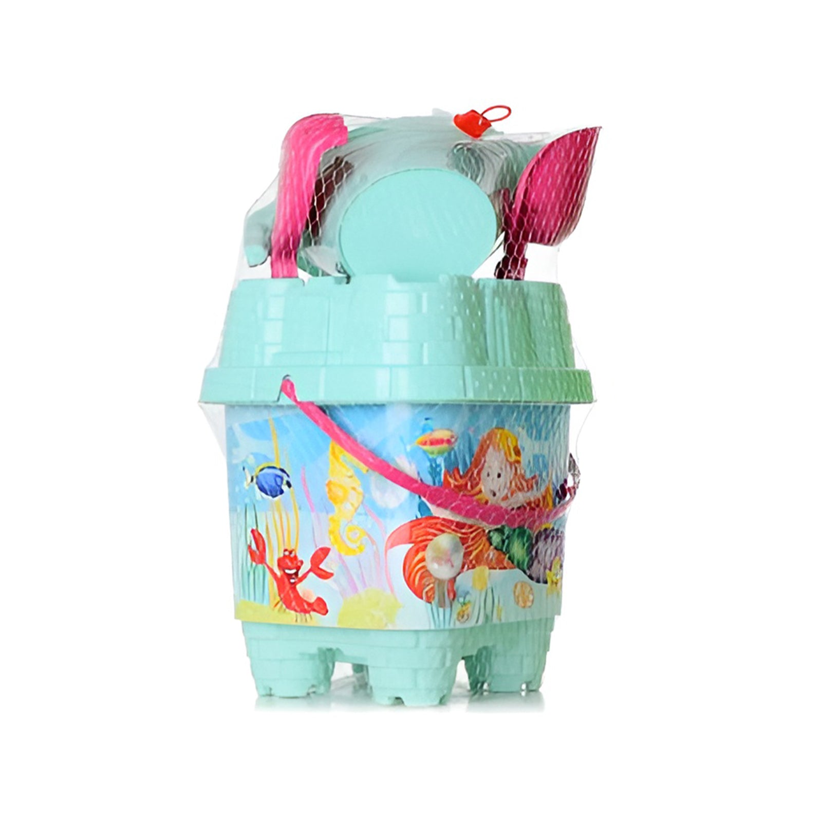 Secchiello giocattolo per bambini completo di giochi da spiaggia