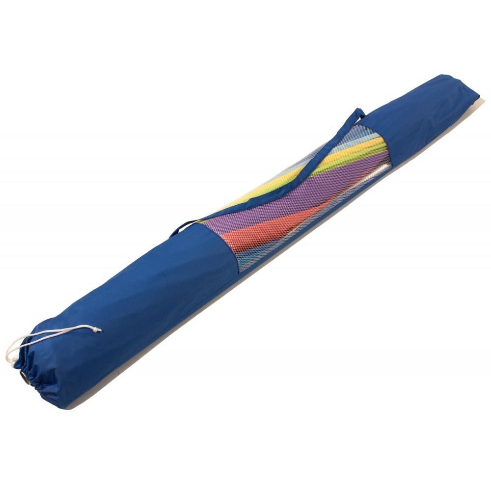 Ombrellone da mare con aste in fibra di vetro palo in alluminio orientabile