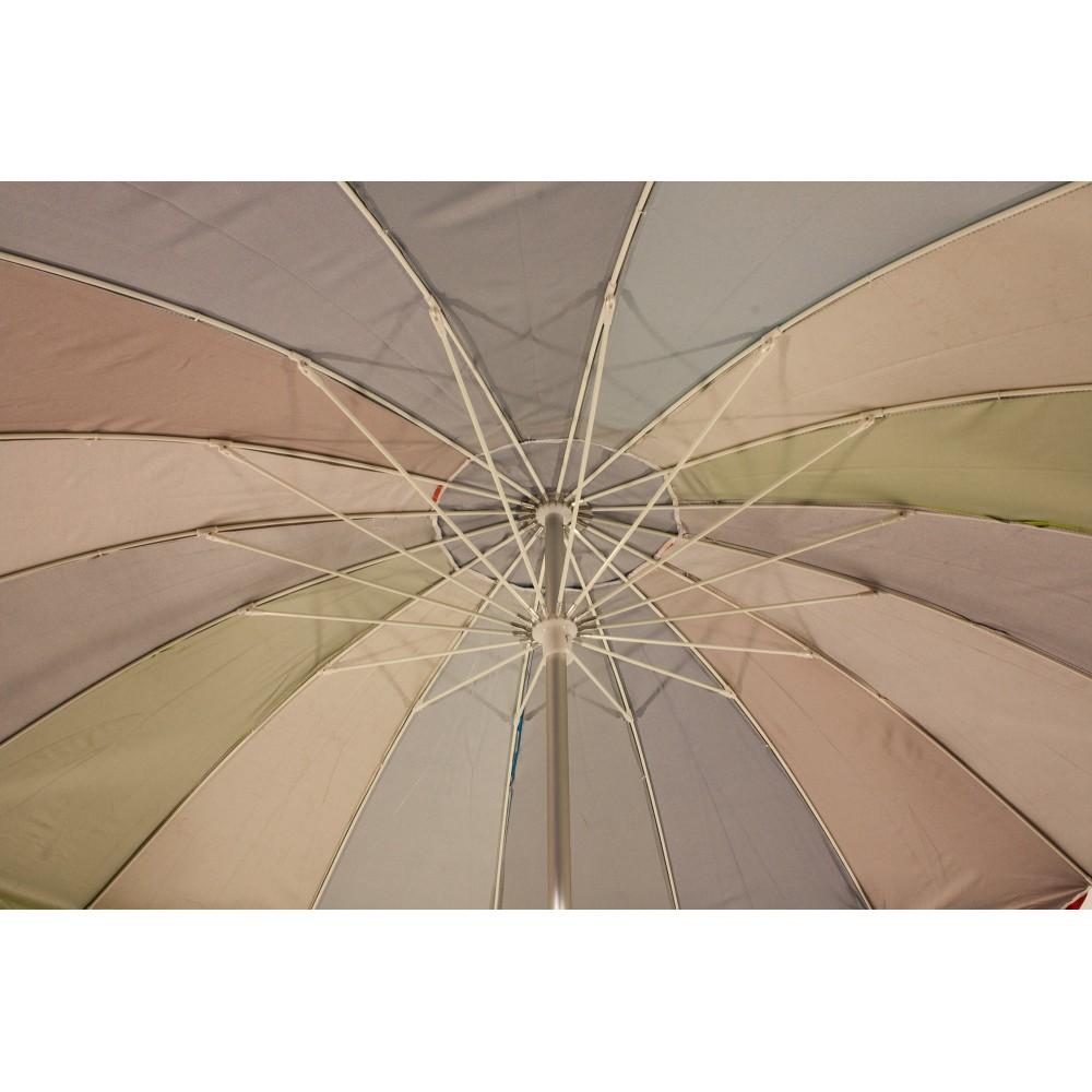 Ombrellone da mare con aste in fibra di vetro palo in alluminio orientabile