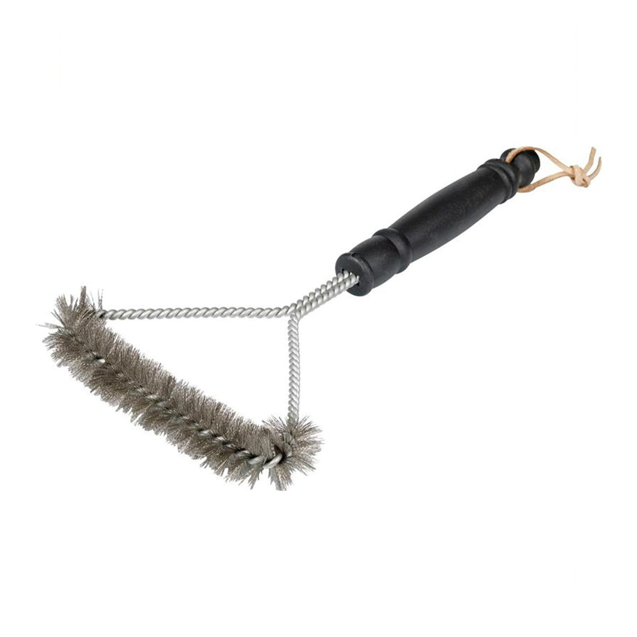 Spazzola triangolare per pulizia barbecue e griglia in acciaio inox da 35 cm