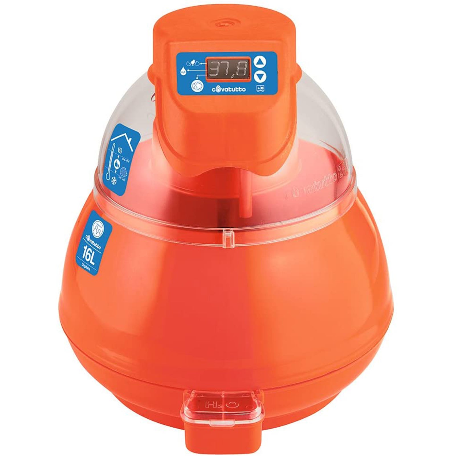 Incubatrice per uova "Covatutto 16 Lt" con termometro a display 48w