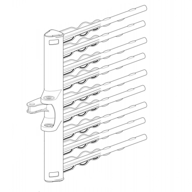 Pettine di ricambio in fibra 9 denti, ricambio sostitutivo per abbacchiatore Mambo Light