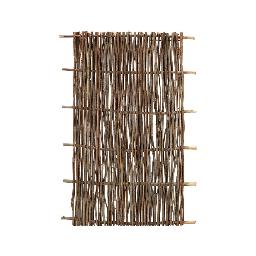 Pannello grigliato in legno di nocciolo intrecciato barriera per recinzioni 90 x h 180 cm