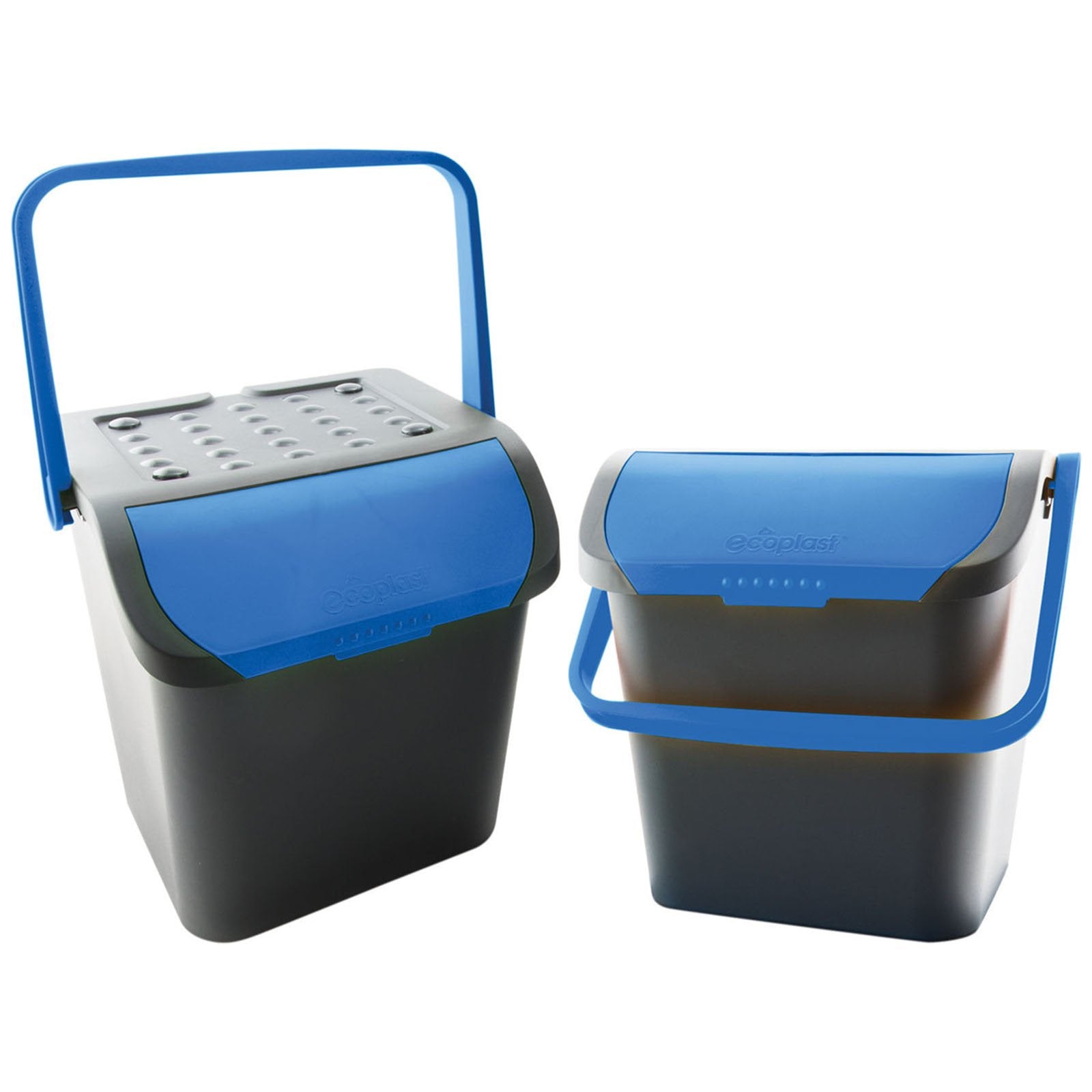 Pattumiera con doppio sportello per raccolta differenziata da 28 lt, maniglia anti randagismo