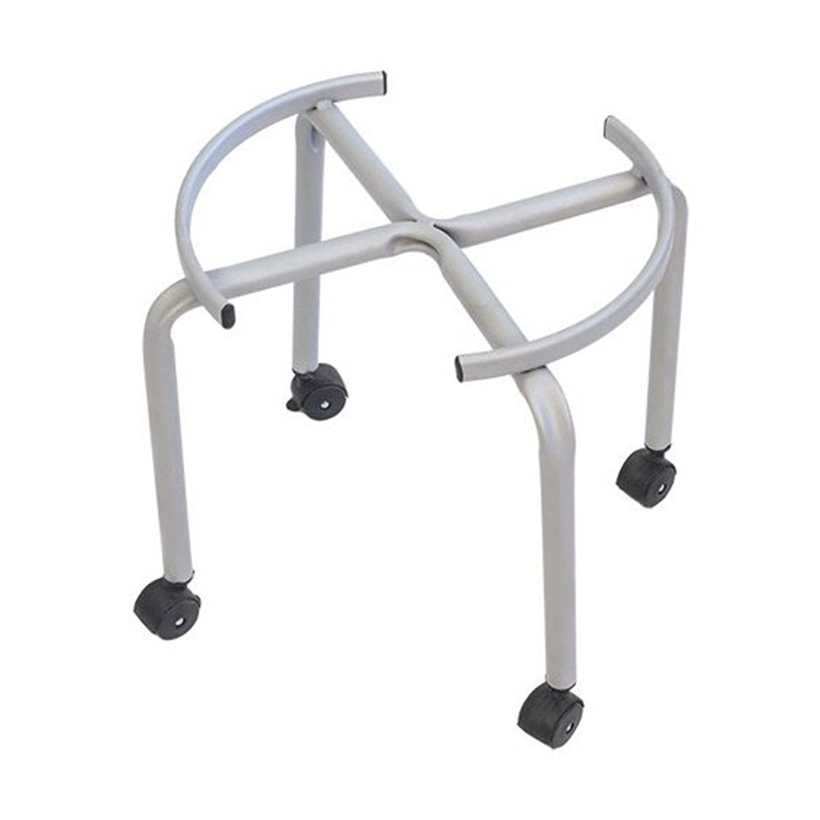 Carrello con ruote per bidone olio piedistallo in metallo verniciato "Made in Italy"