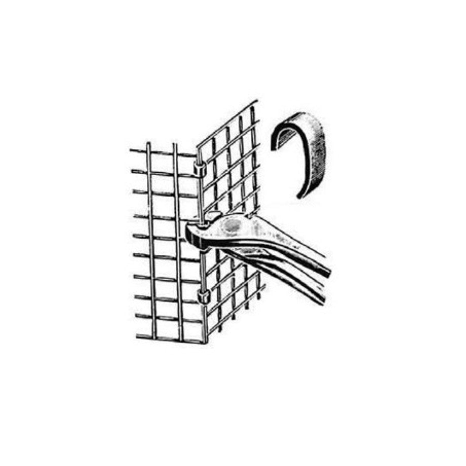 Ganci ferma rete per Pinza ideale per recinzione in metallo elettrosaldata Kg 1