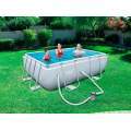 Piscina rettangolare 2.82m x 1.96m x 84cm con pompa e scaletta da giardino e veranda