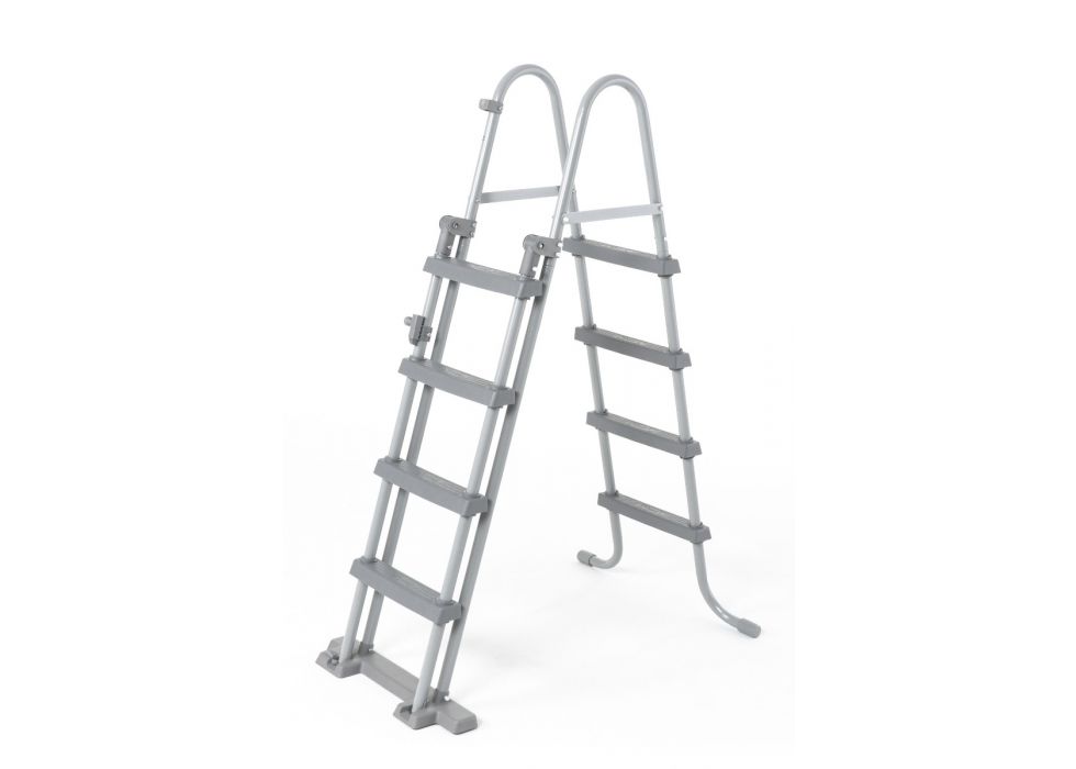 Piscina Power Steel Swim Vista ovale in acciaio con oblò 549x274x122 cm