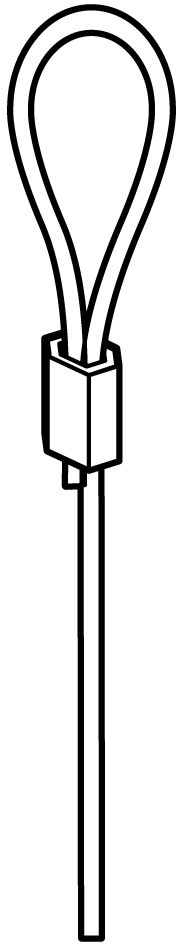 Morsetto in alluminio a compressione per filo in nylon da Ø 4 mm sostegno filari e tutori