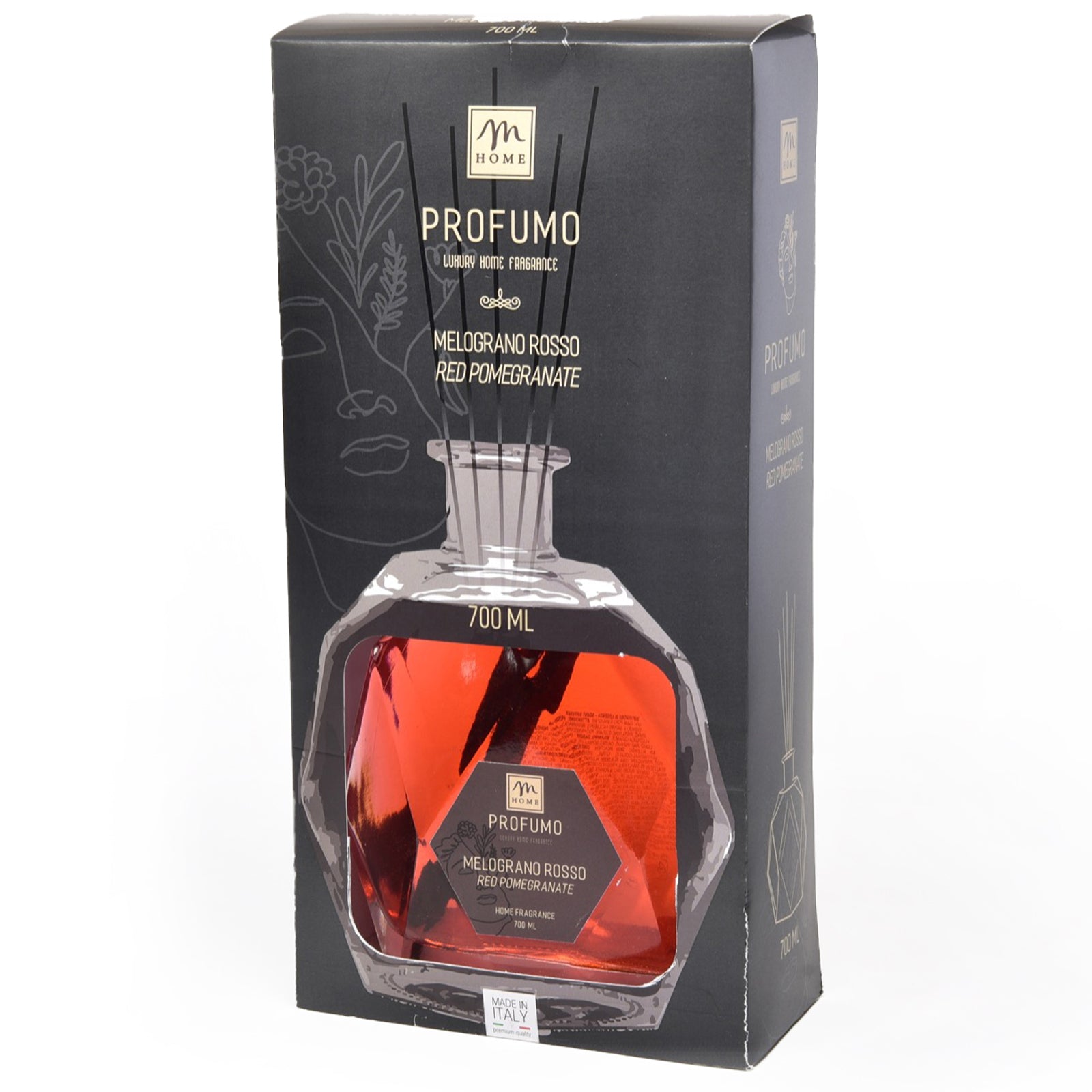 Diffusore di fragranza profumatore per ambiente con bottiglia esagonale da 700 mL