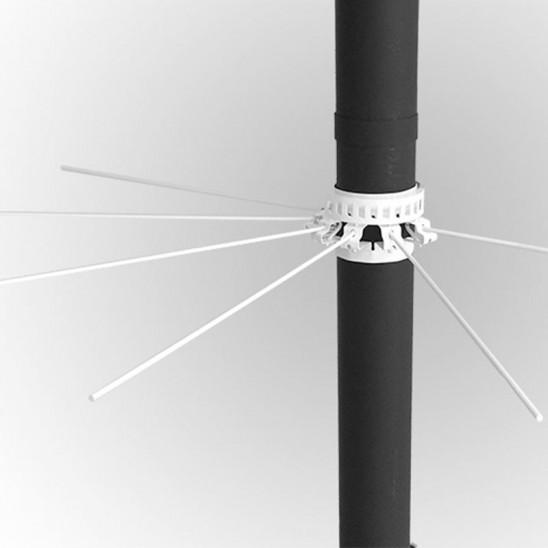 Stendibiancheria a raggi regolabili per canna fumaria stufa a legna e pellet