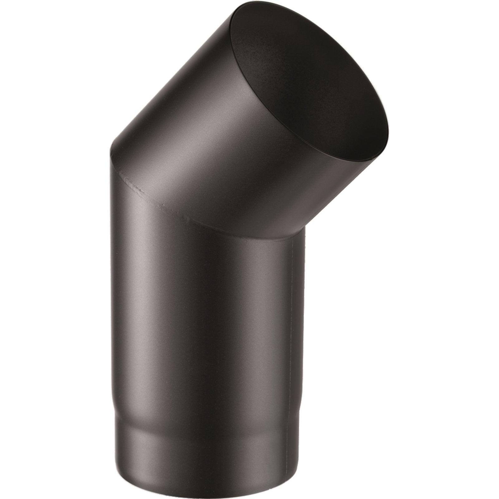 Curva a gomito per canna fumaria stufa a legna in acciaio nero da 2 mm