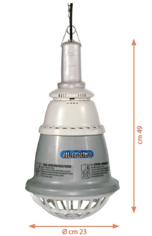 Riflettore Professionale riscaldatore per pulcini e suini "Aladino 250"