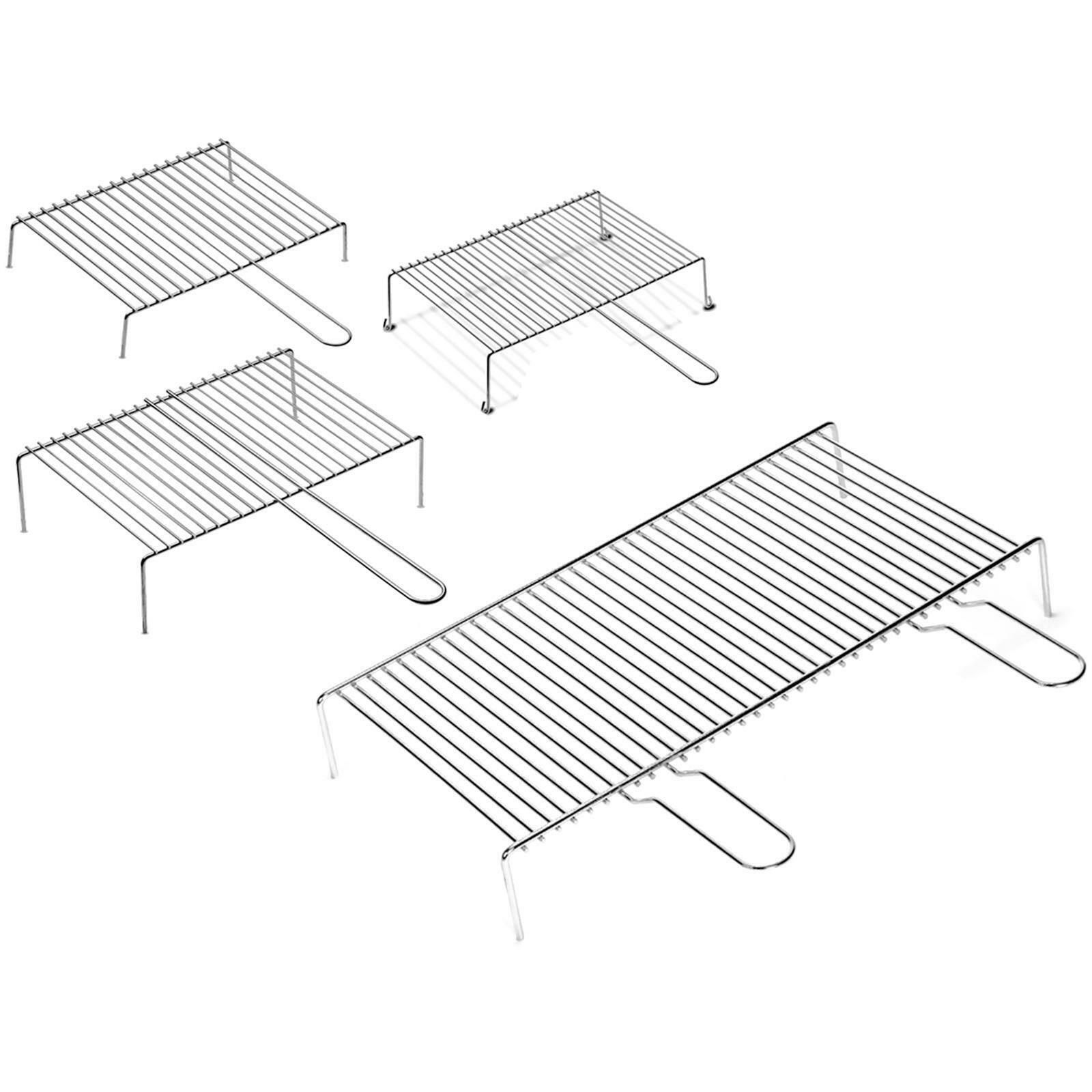 Graticola per barbecue, griglia in acciaio a barre con piedini alta qualità "Made in Italy"