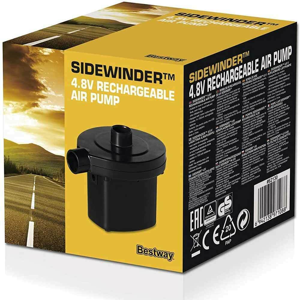 Pompa ricaricabile con USB per gonfiaggio e sgonfiaggio 12 v per materassini e piscine gonfiabili