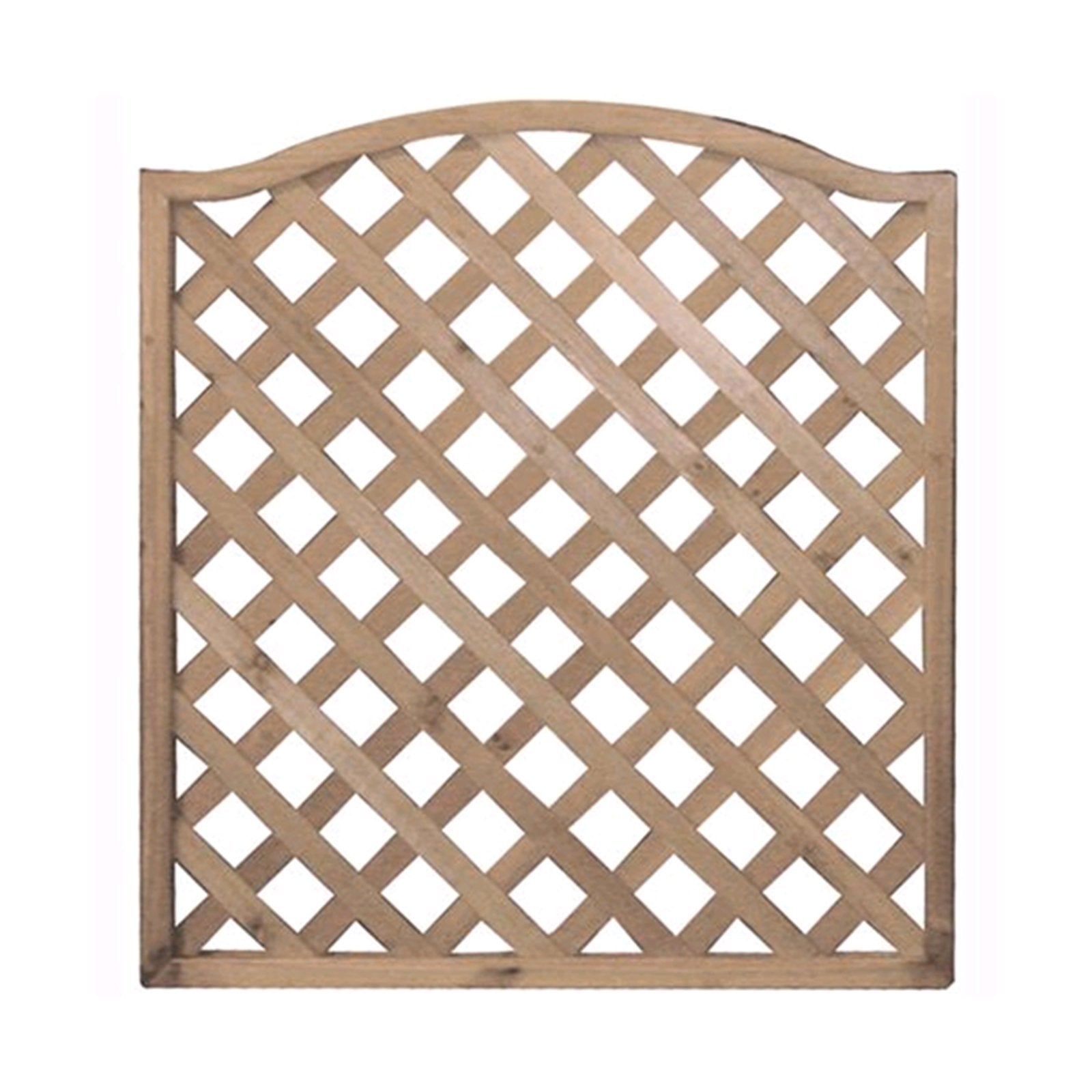 Pannello grigliato "Patio" Onda in legno tropicale naturale per recinzioni giardino e terrazzo