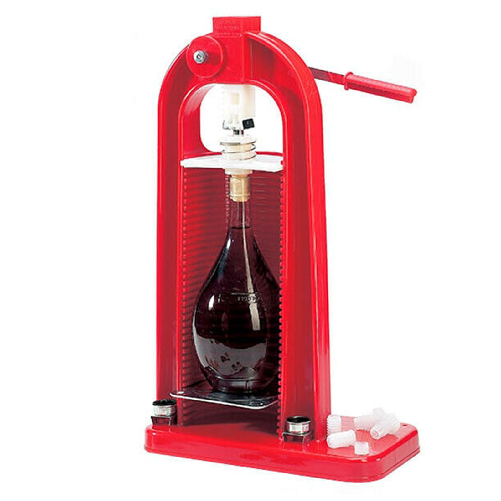 Turabottiglie "Crow and cork" tappatrice a cremagliera colonna per tappi corona ed in sughero