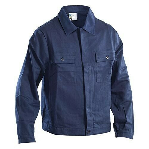 Giacca da lavoro in tessuto 100 % cotone sanforizzato con chiusura a bottoni