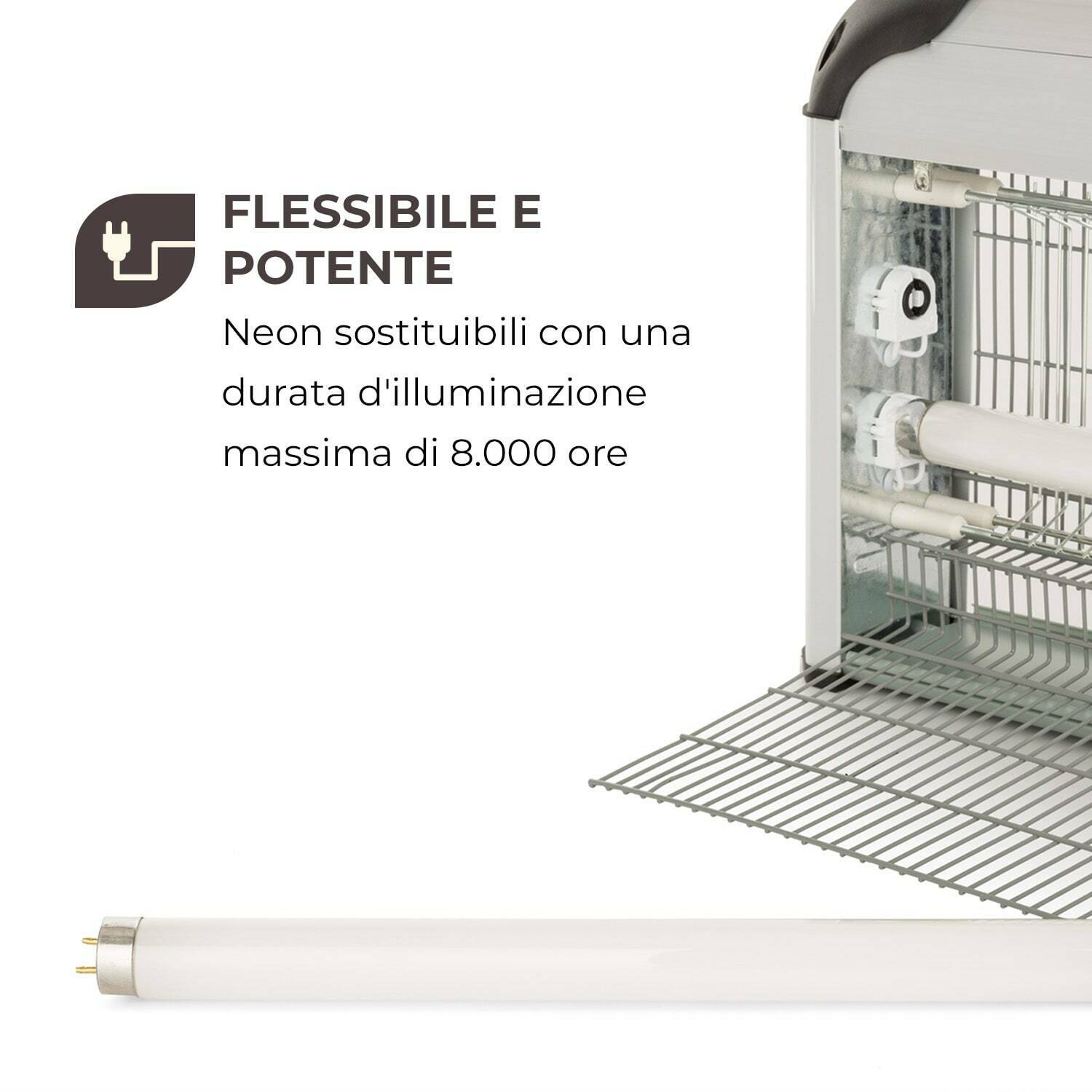 Elettro sterminatore per zanzare ed insetti zanzariera elettrica da giardino veranda e balcone