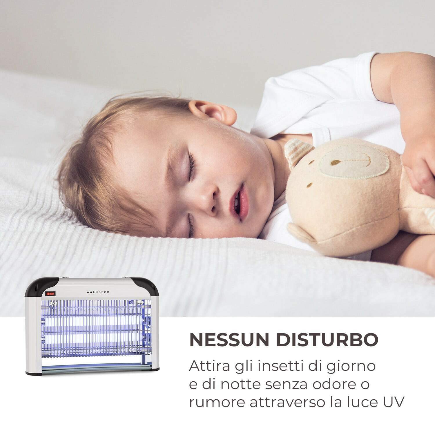 Elettro sterminatore per zanzare ed insetti zanzariera elettrica da giardino veranda e balcone