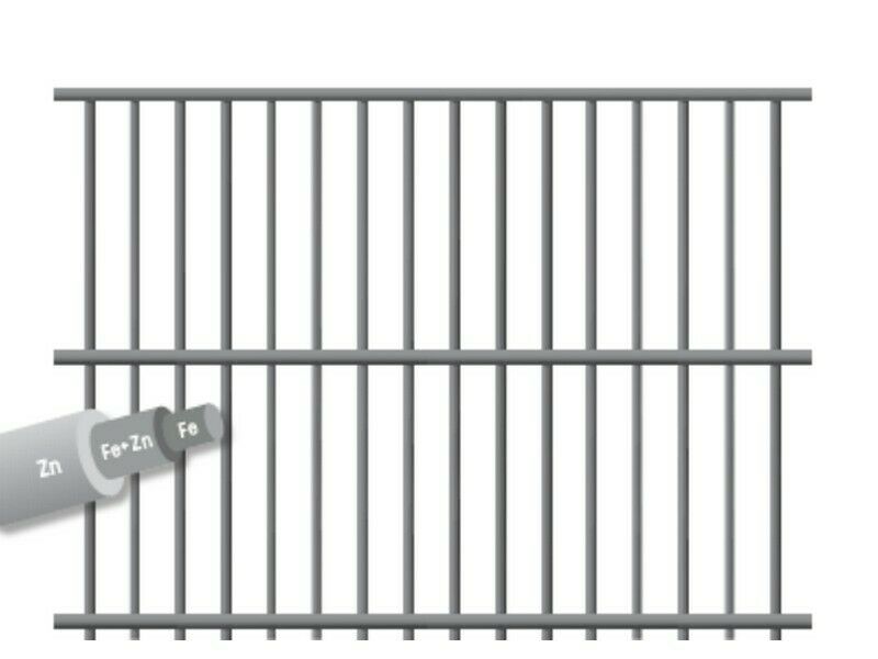 Rete elettrosaldata per gabbie in metallo, maglia rettangolare 25 x 13 mm