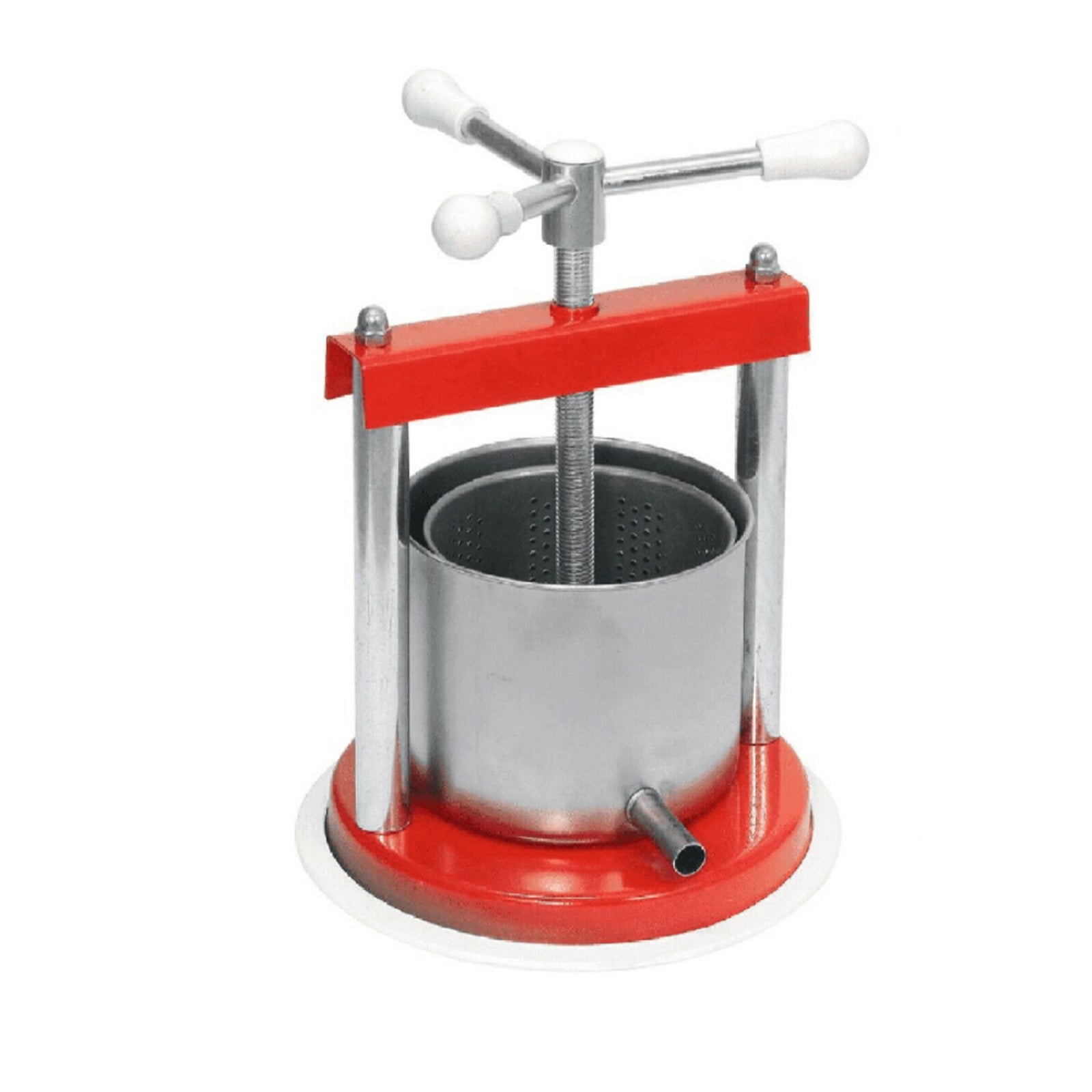 Torchietto premitutto in Acciaio inox, adatto come pressa per liquore, frutta ed olive