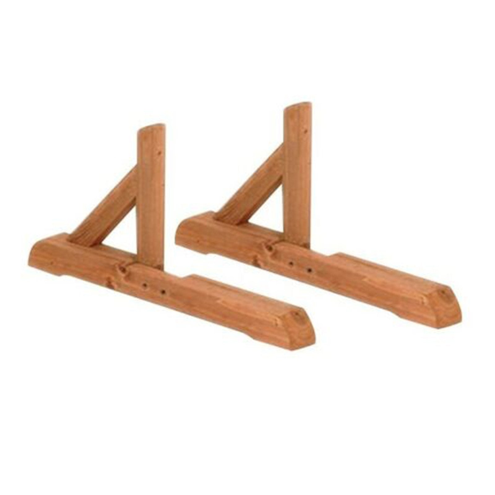 Supporti di base per pannello grigliato "Patio" in legno tropicale naturale per recinzioni giardino e terrazzo