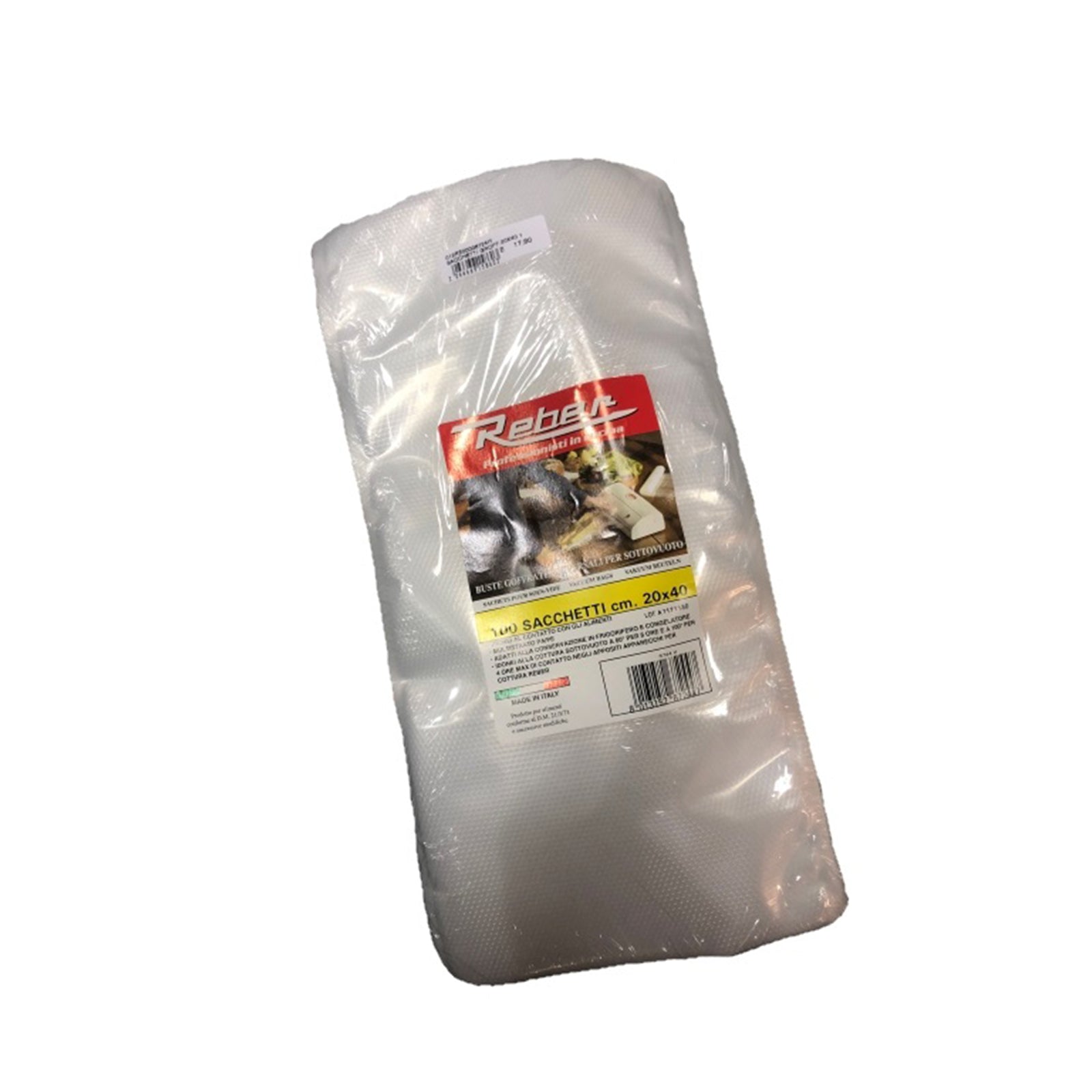 Sacchetti goffrati per macchine sottovuoto alimentari multistrato e filtro anti UV