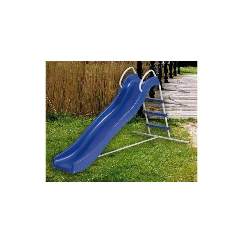 Scivolo "Young" per bambini a onda gioco da giardino e veranda 190 x h 103 cm.