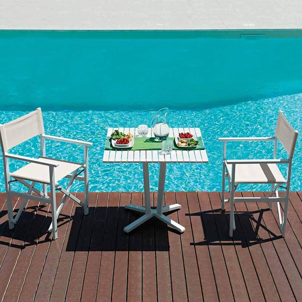 Sedia regista XXL in alluminio pieghevole da campeggio mare