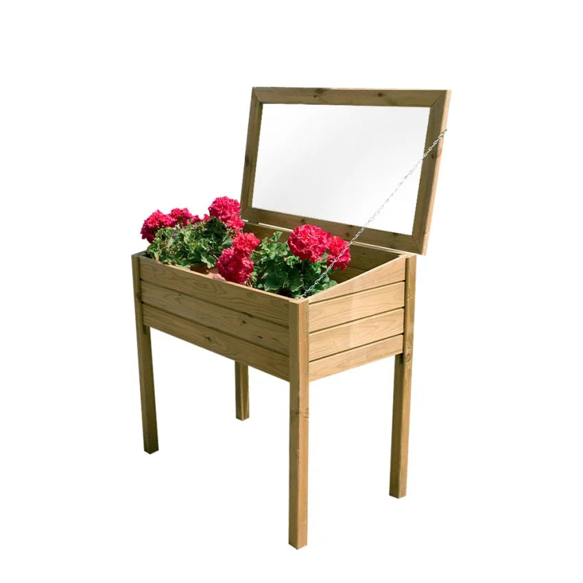 IDMarket - Serra Invernale A Parete Con Apertura Frontale 100 X - Foto 6