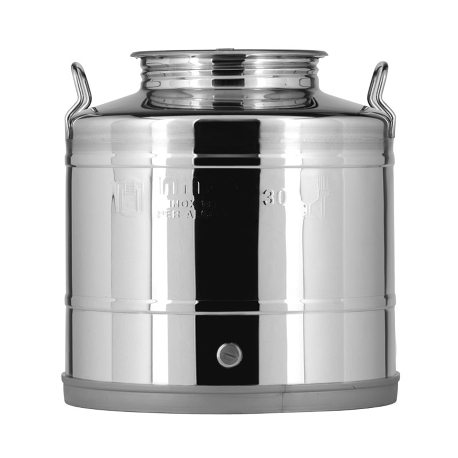 Contenitore Saldato in acciaio inox AISI 304 "Made in Italy" per olio d'oliva