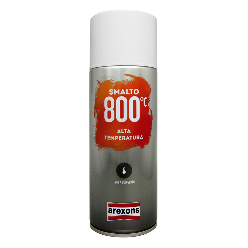 Smalto spray vernice alta temperatura resistenza fino ad 800° rapida essiccazione 400 ml