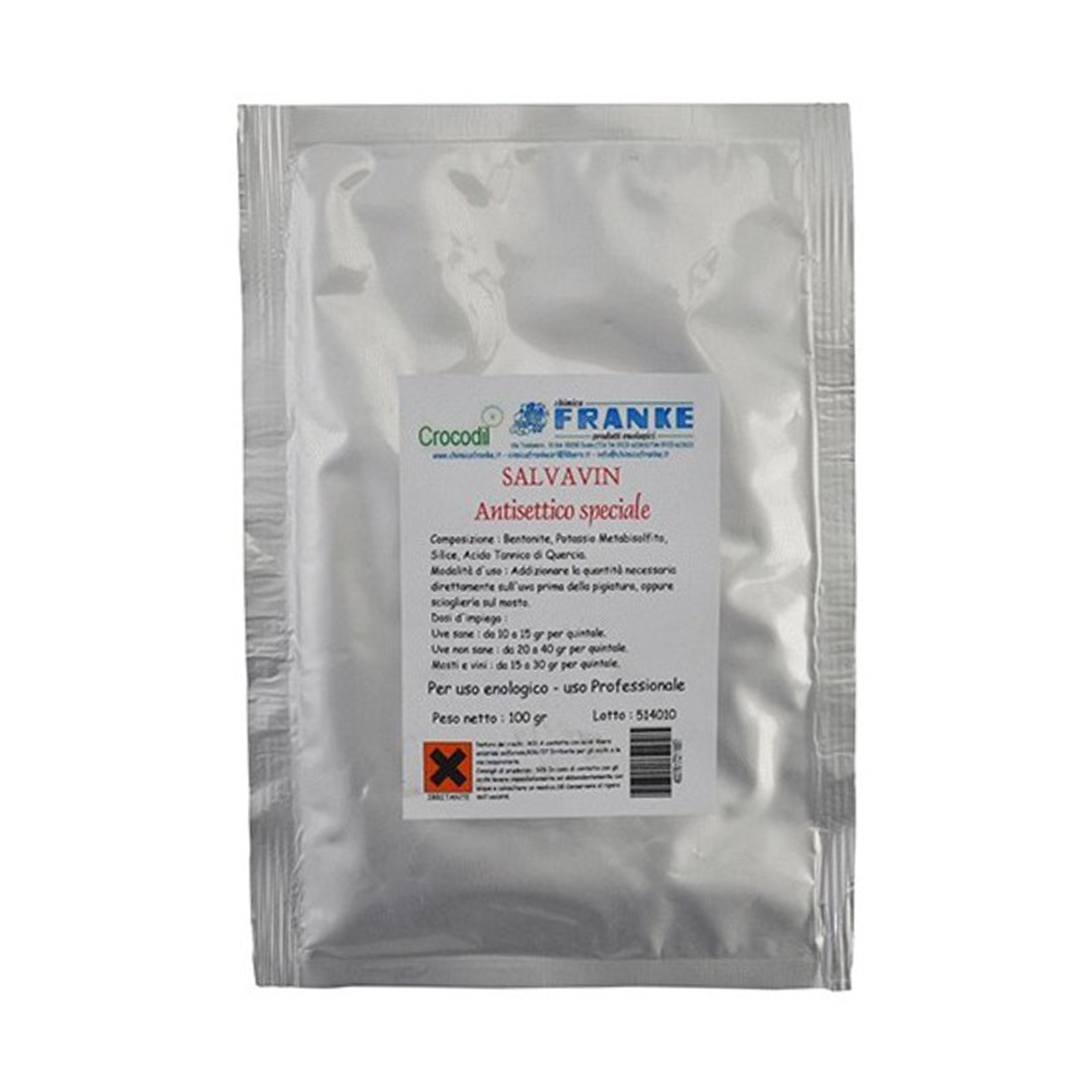 Conservante salva vino Solfotannico in polvere "Tannisol" antisettico ed antiossidante ad uso enologico