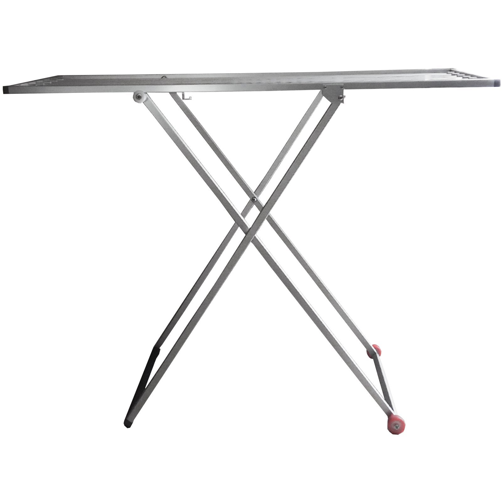 Stendibiancheria Classico con ruote ad altezza regolabile, stendino per balconi in alluminio anodizzato antiruggine