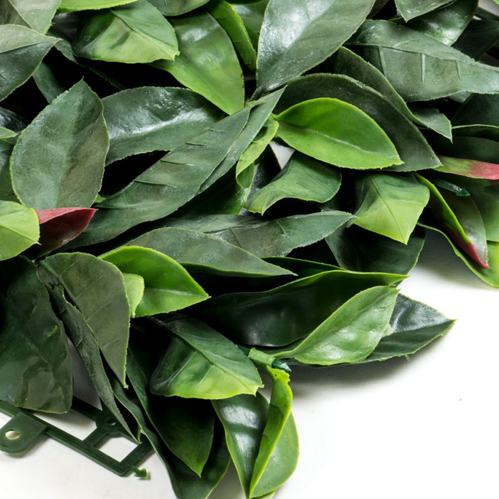 Siepe artificiale 3D Photinia rossa decorazione per balconi e giardino anti uv 1 x 1 Mt