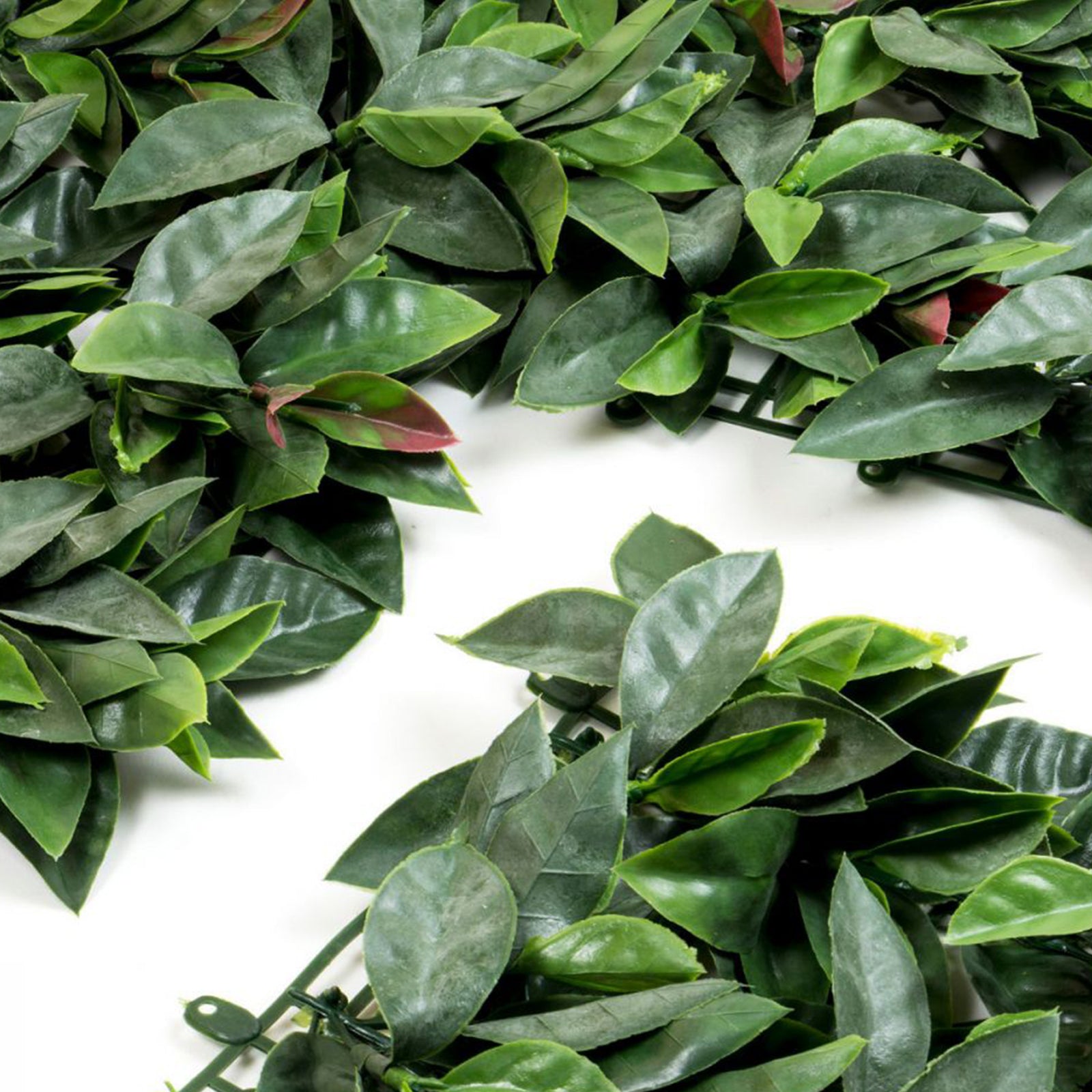 Siepe artificiale 3D Photinia rossa decorazione per balconi e giardino anti uv 1 x 1 Mt