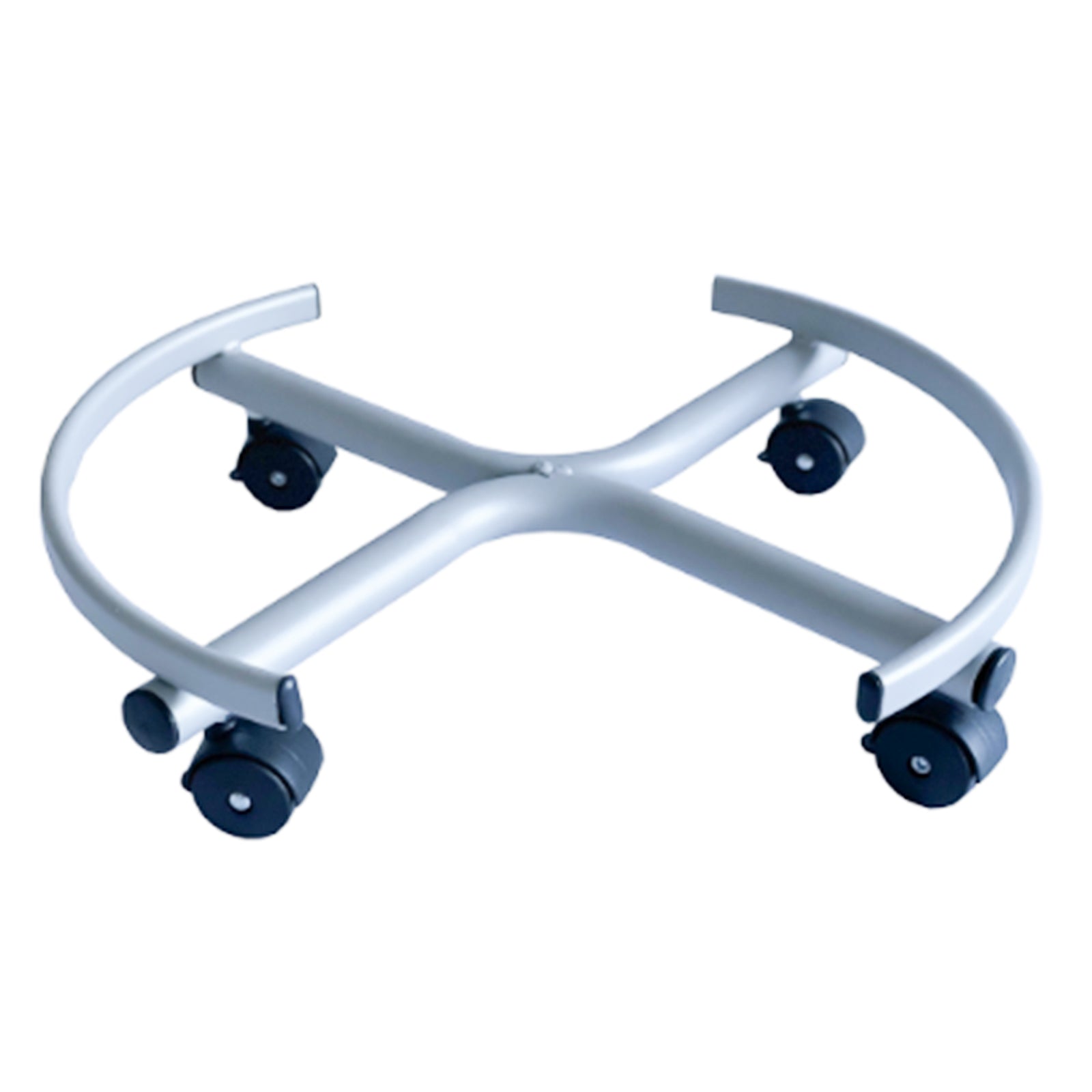 Carrello con ruote per bidone olio piedistallo in metallo verniciato "Made in Italy"