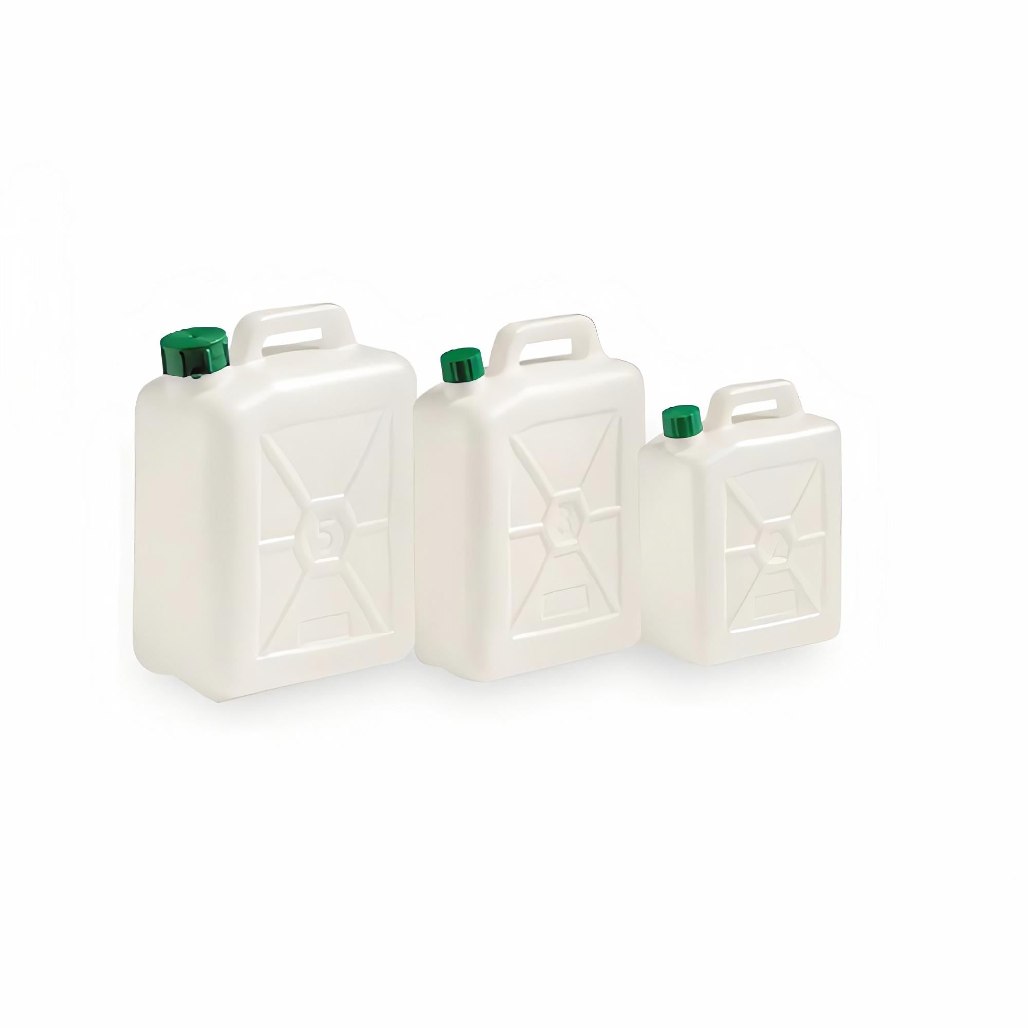 Tanica bianca per uso alimentare in polietilene atossico