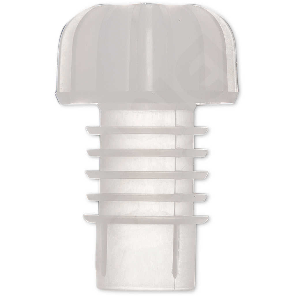 Tappi in plastica con alette e gabbiette per vino frizzante, spumante e prosecco