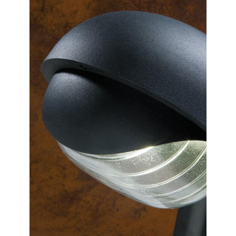 Lanterna per palo "Residence" lampada per esterno Nera 60 w