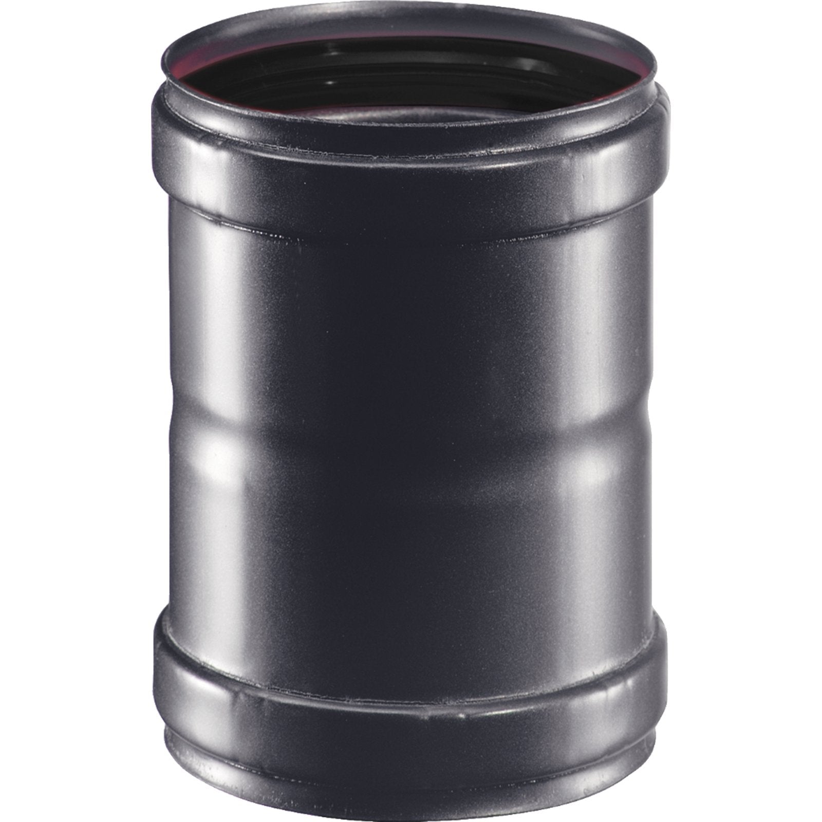 Manicotto di giunzione per canna fumaria stufa a pellet in acciaio nero da 1,2 mm