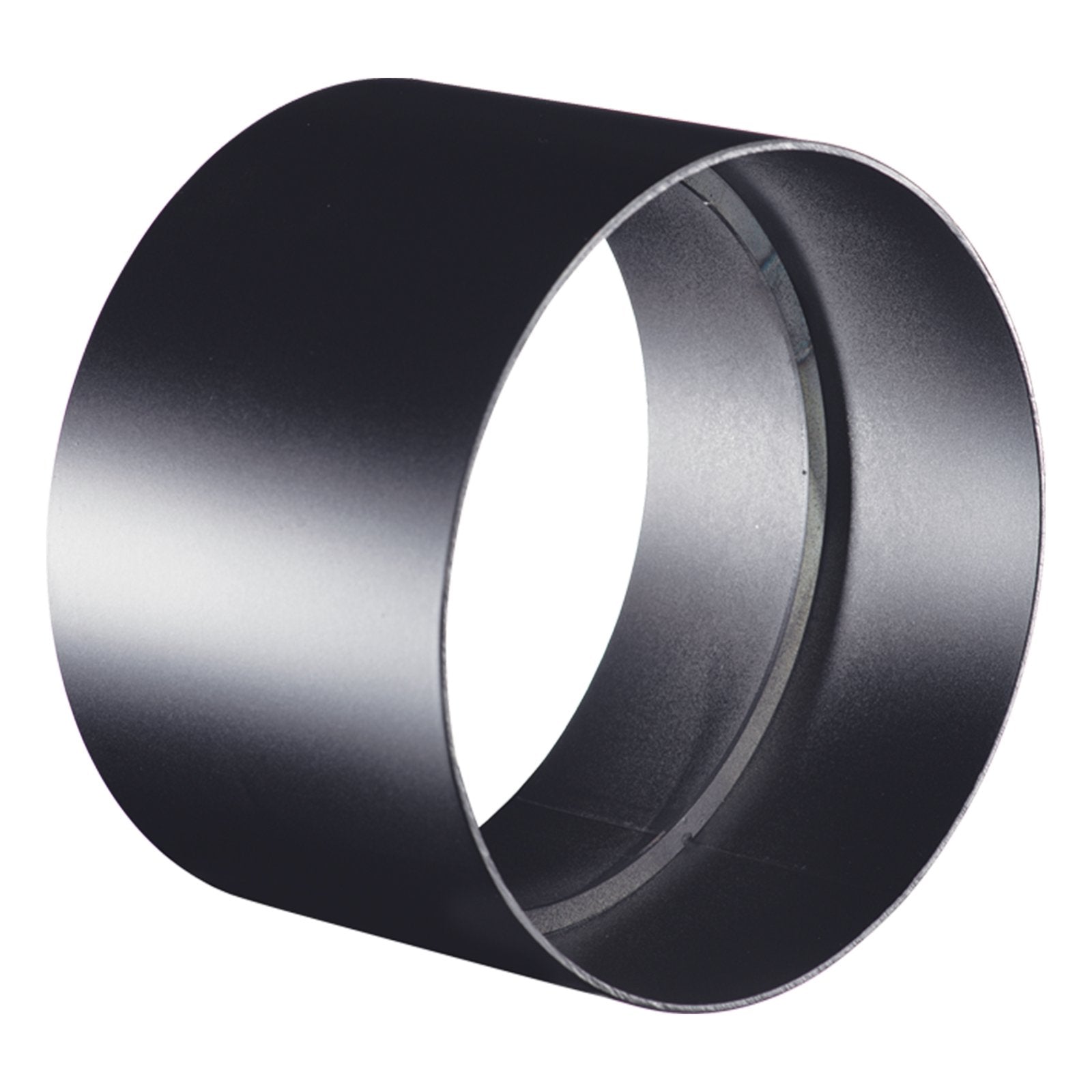 Manicotto di giunzione per canna fumaria stufa a Legna in acciaio nero da 1,2 mm