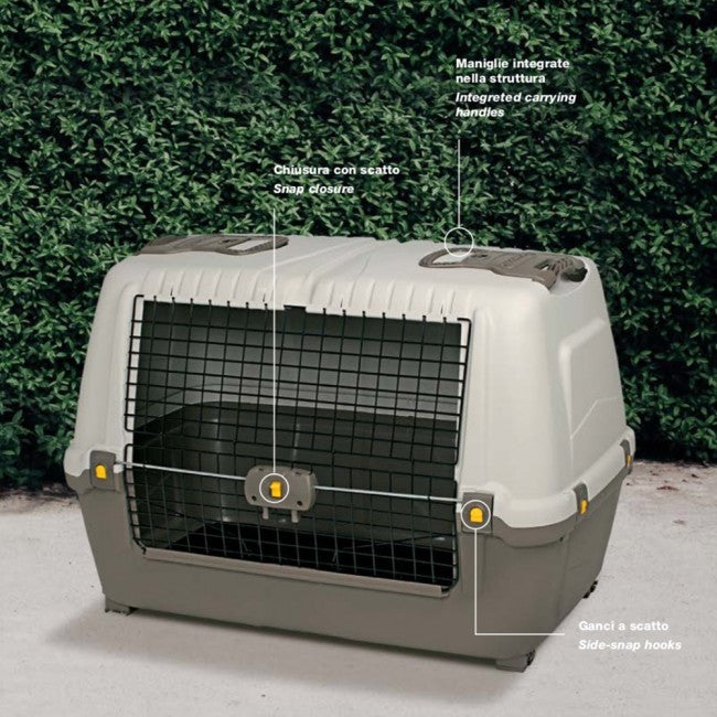 Trasportino in resina per cani e gatti con apertura laterale