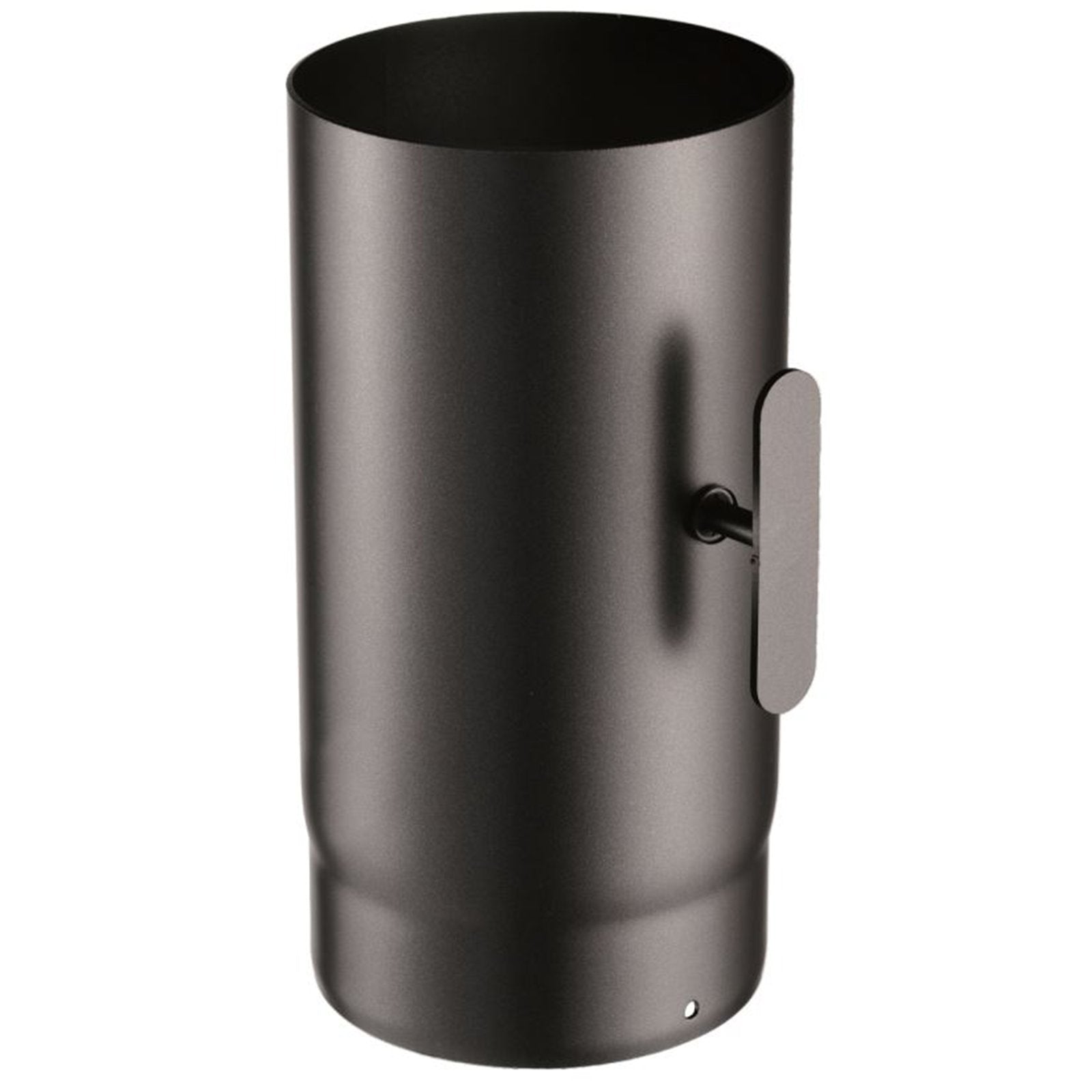 Tubo in acciaio nero con valvola di ispezione per stufa a legna da 2 mm