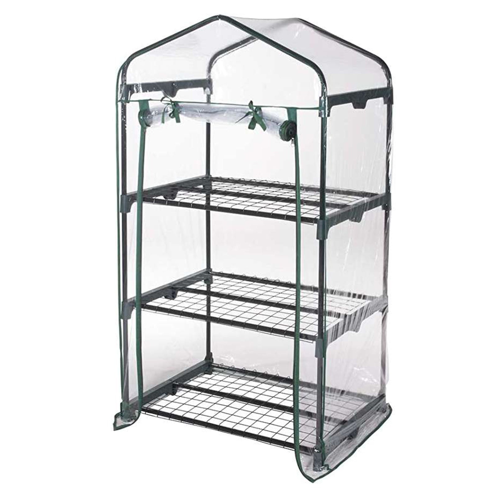 Serra da balcone "Rapida" per piante in acciaio con chiusura a cerniera