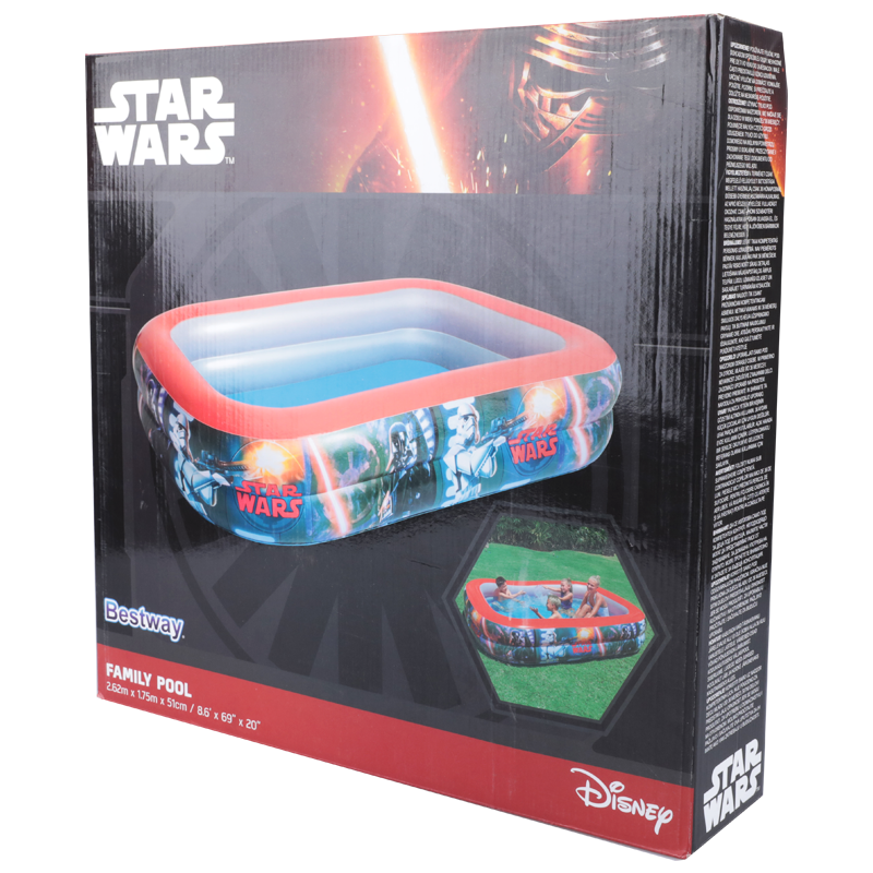 Piscina gonfiabile "family" Star Wars da giardino e veranda 175 x 276 cm